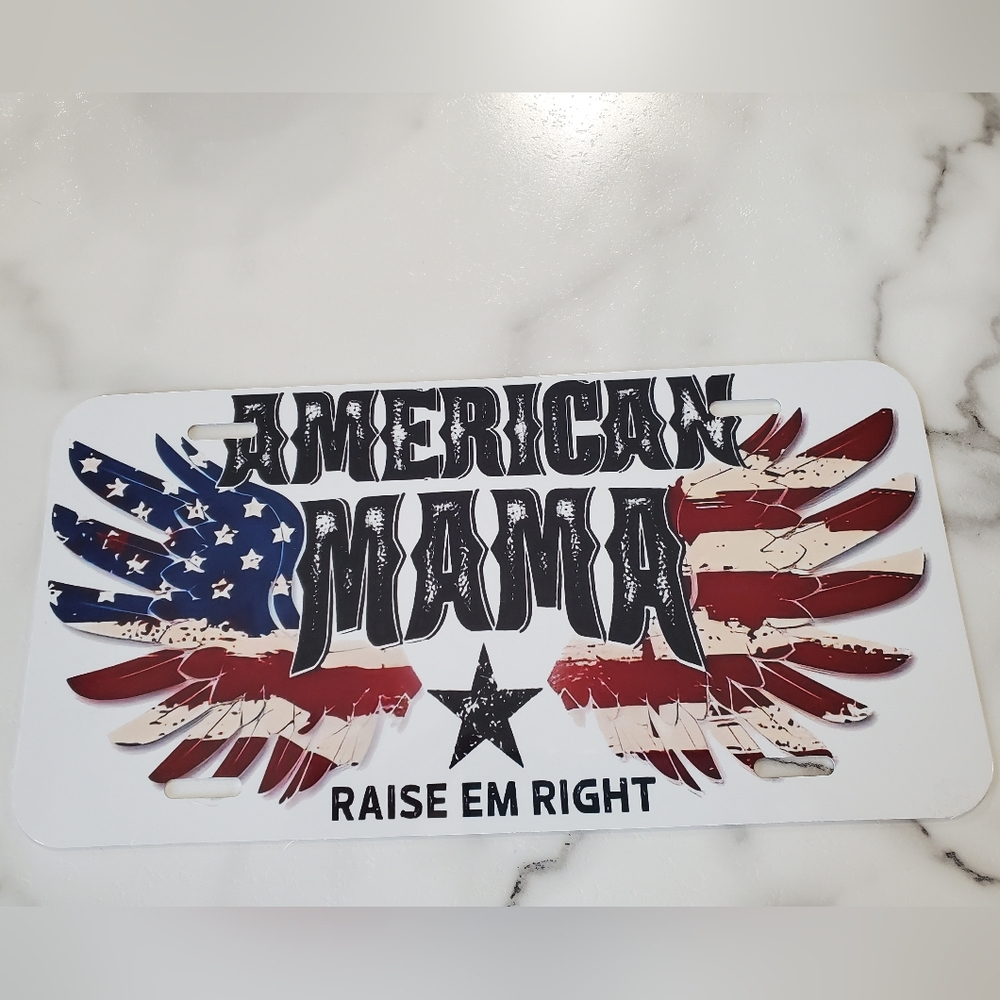 AMERICAN MAMA License Plate